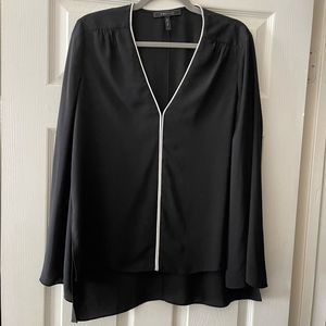 Sheer Black Hi-Lo Max Azaria Tunic Medium